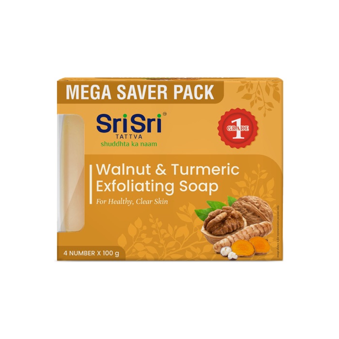 核桃薑黃去角質皂 Walnut & Turmeric Soap (100g×4)